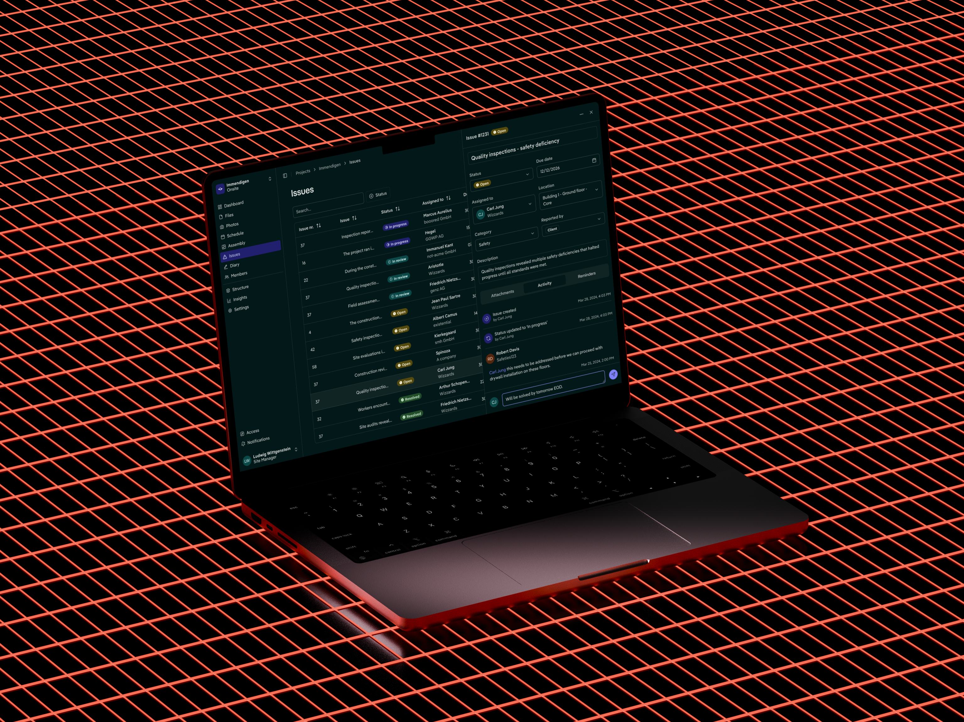 Lean construction project management with the Onsite platform